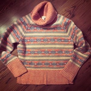 Fair isle Turtleneck Sweater by Sundance